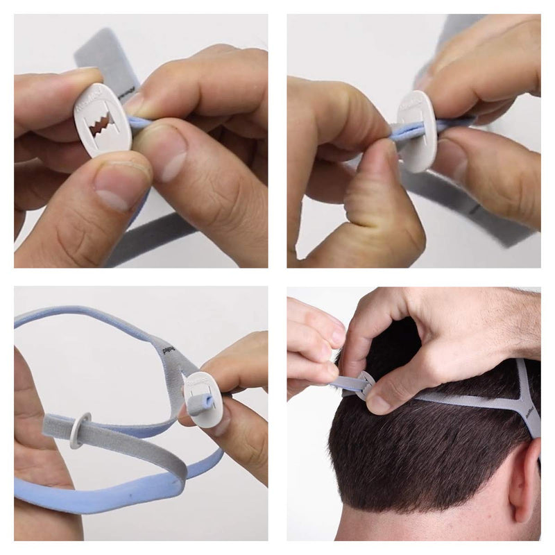 [Australia - AusPower] - Organic Deal CPAP Headgear Strap Compatible with ResMed AirFit P10 CPAP Mask - ResMed CPAP Supplies Option - Mask Straps for P10 CPAP Pillow Mask - CPAP Headgear AirFit P10 (Mask Not Included) 