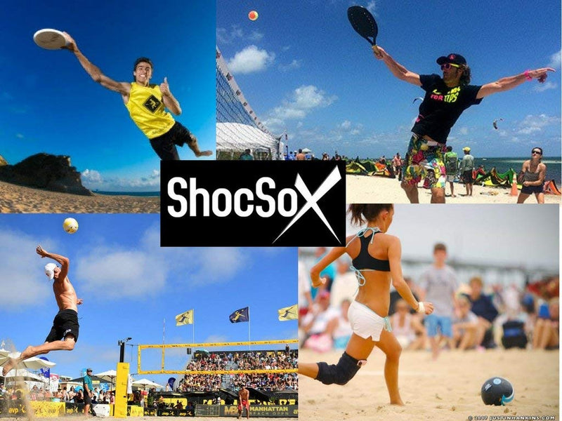[Australia - AusPower] - Beach Volleyball Socks - Sand Soccer Socks - Socks for all Sand Activities Aloha Small 