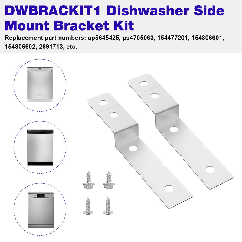 [Australia - AusPower] - 154477201 DWBRACKIT1 Dishwasher Mounting Bracket For Electrolux Frigidaire Dishwashers 154806601,154806602,2691713 
