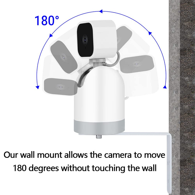 [Australia - AusPower] - OYOCAM Wall Mount for Blink Mini Pan-Tilt Camera Mount Wyze Cam Pan V3, Metal Wall Mount Bracket Holder Provide Better Viewing Angles for Walls Ceilings Home Apartment Office Indoor, Easy to Install 