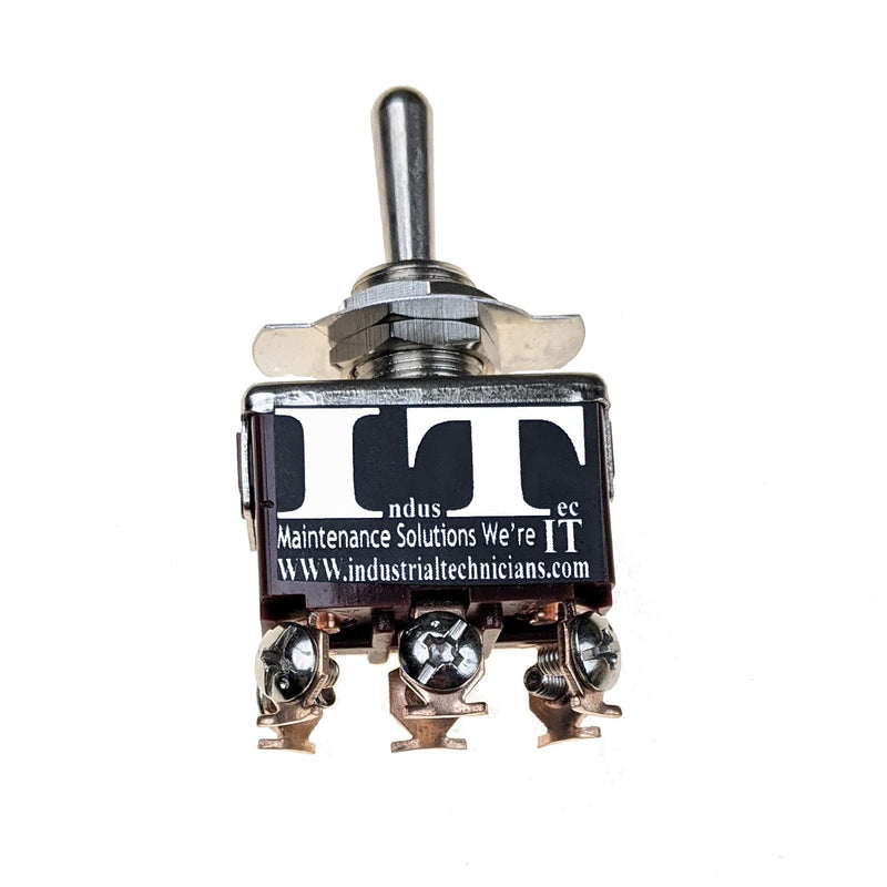 [Australia - AusPower] - IndusTec DPDT 20A 12V 24V (On)/Off/(On) 6 Screw 3 Position DC Control Momentary Automatic Reset Toggle Switch 