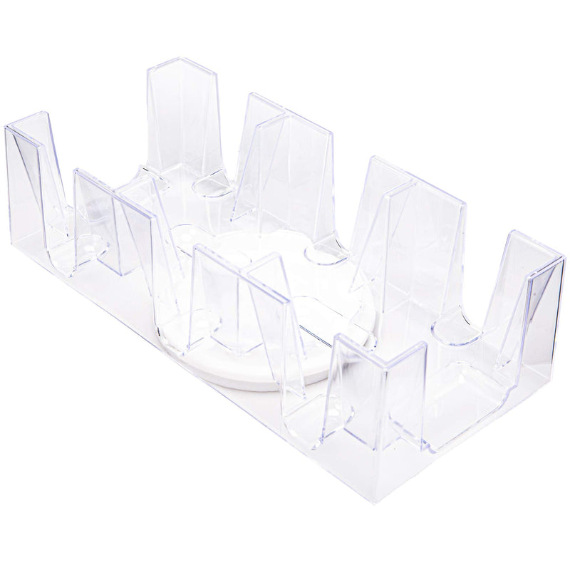 [Australia - AusPower] - Brybelly Elite 9-Deck Rotating Card Tray - Improved Smooth 360 Degree Swivel - Convenient Playing Card Holder Great for Canasta, Hand and Foot, Dealing and Discard Accessories 