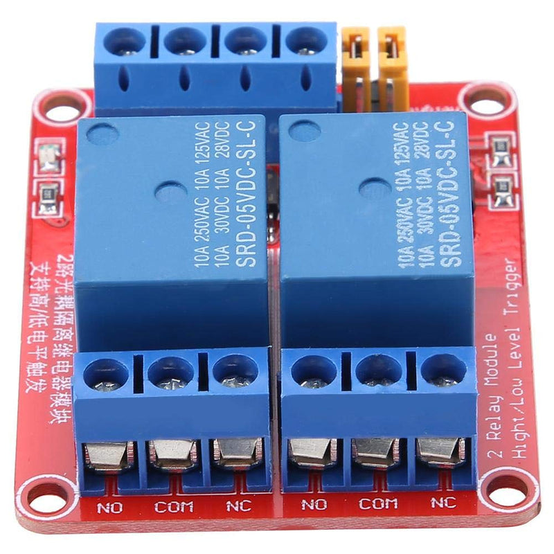 [Australia - AusPower] - 2 Channel Relay Module Relay Board Expansion Board with Optocoupler Isolation High and Low Level Triggerfor 5V/12V/24V(24V) 