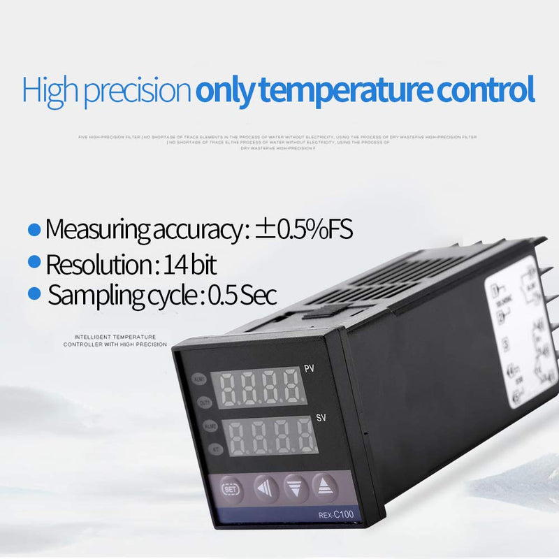 [Australia - AusPower] - REX-C100 AC110V-240V 0℃~1300℃ Alarm Digital LED Temperature Controller 