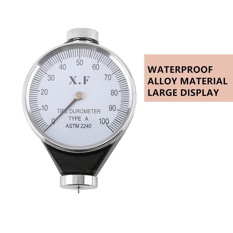 [Australia - AusPower] - Hardness Tester Meter Durometer Rubber Tire Durometer Hardness Tester Meter Shore Type A/O/D Dial Value 0-100 Degrees(Type A) 