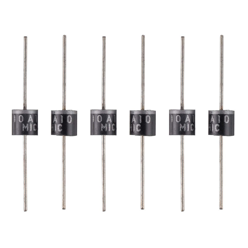[Australia - AusPower] - BOJACK 10A10 Rectifier Diode 10 A 1000 V Axial 10A10 10 amp 1000 Volt Electronic Silicon Diodes(Pack of 25 Pieces) 