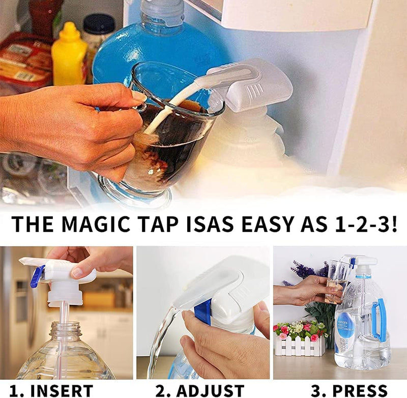 [Australia - AusPower] - 2 automatic dispensers, refrigerator gallon milk dispenser, automatic beverage dispenser for one-hand operation, hands-free, prevents milk and beer spills 
