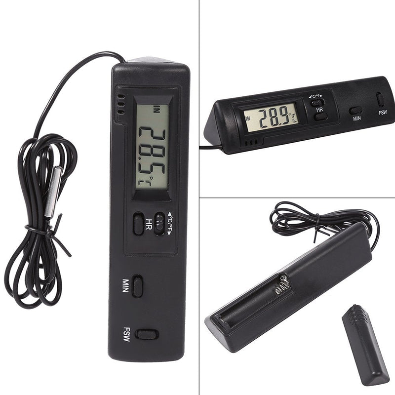 [Australia - AusPower] - Electronic LCD Digital Temperature Meter Thermometer Probe Sensor Wired for Refrigerator 