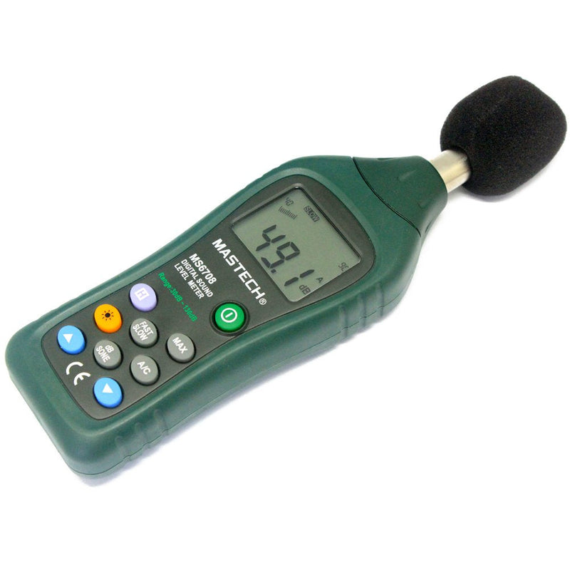 [Australia - AusPower] - Professional Digital Sound Level Meter MS6708 anallog bar 30 to 130dB Backlight 