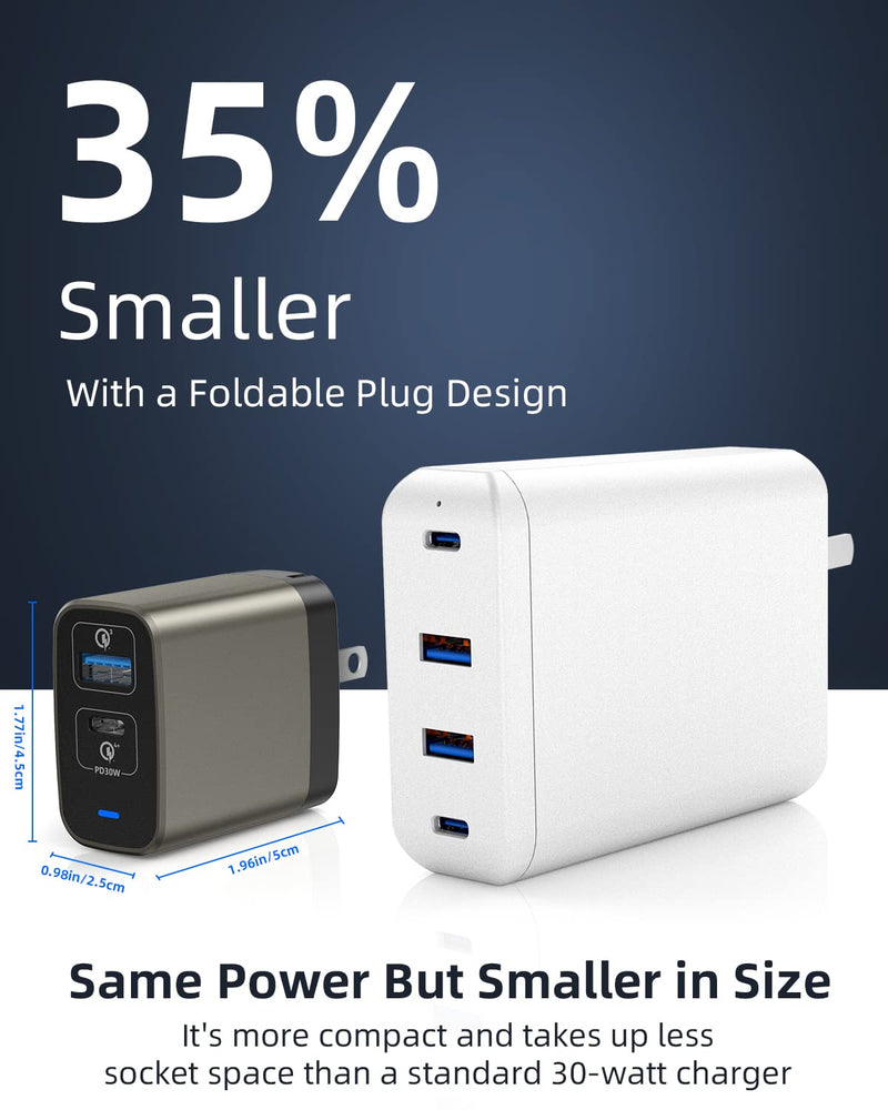 [Australia - AusPower] - ANGKEEL 30W Charger USB C Fast Charging Block Dual Ports Quick Charge PD Wall Charger QC 3.0 Adapter Plug Type-C Power Brick for iPhone 13 Pro Max/12 Mini/SE, Samsung Galaxy S21, iPad, Google Pixel 6 