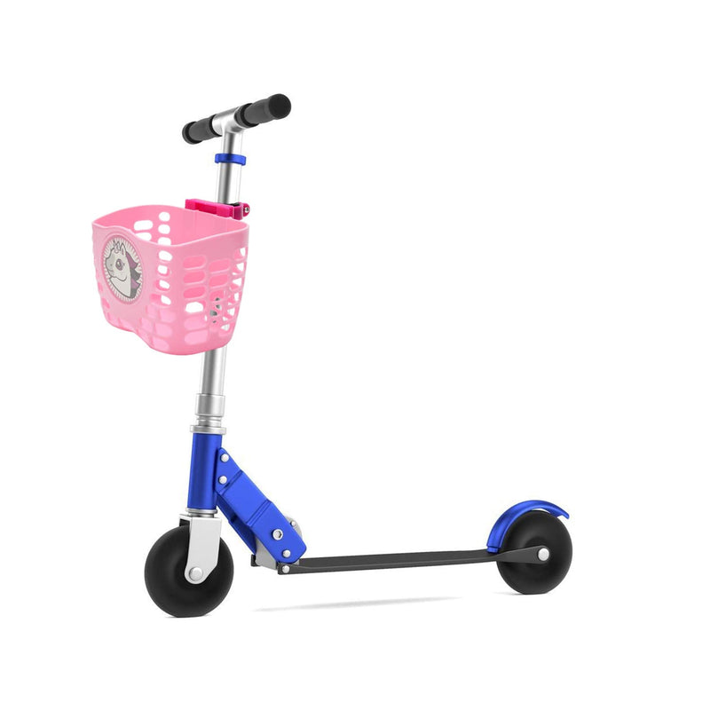 [Australia - AusPower] - Little World Kids Scooter Basket, Front Handlebar Scooter Accessories with 1 Pair Streamers and Bike Bell for Girls and Boys, Basket for Scooter Kids, Pink 