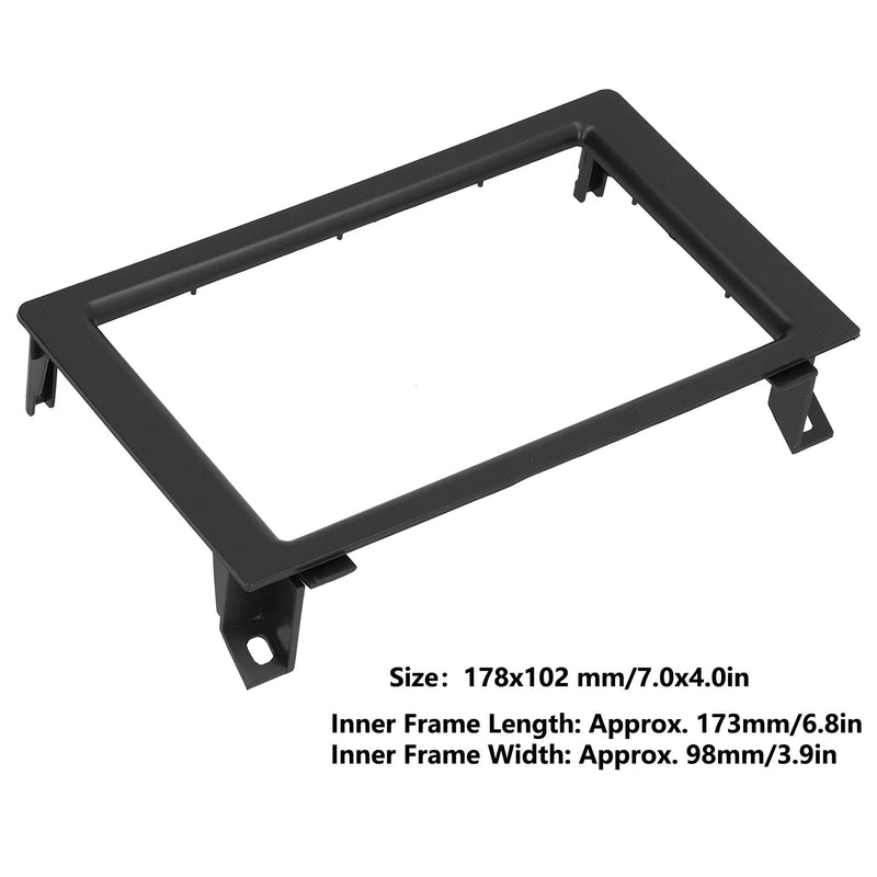 [Australia - AusPower] - Qiilu Double DIN Installation Dash Kit, Navigation Fascia Central Control Stereo Radio DVD Panel for Saab 9‑3 2007‑2010 