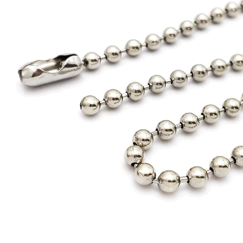 [Australia - AusPower] - Ball Chain # 10 4.5mm connectors Stainless Steel 50 Count 