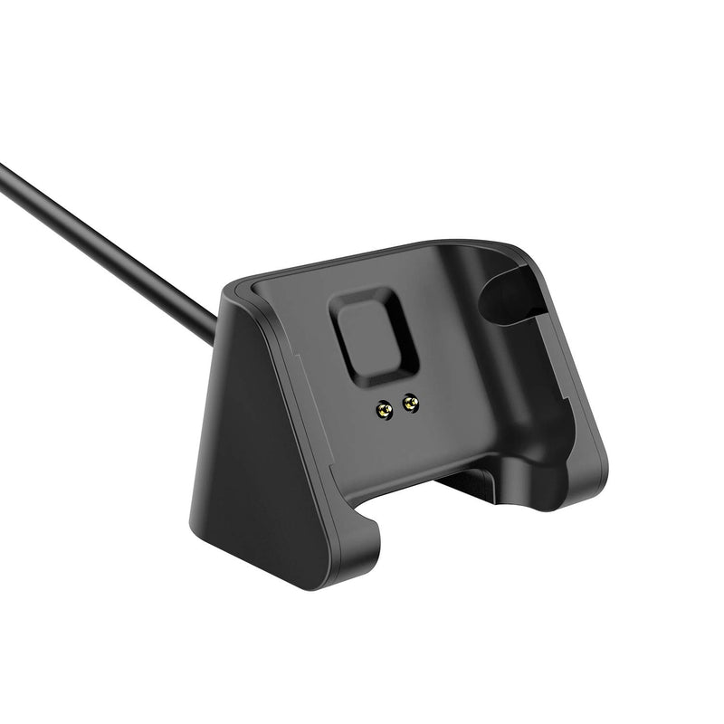 [Australia - AusPower] - MoKo Charger Compatible with Amazfit Bip/Bip Lite Smartwatch, Portable Replacement USB Charger Charging Stand Adapter Station Cradle Dock with Cable for Huami Amazfit Bip/Bip Lite - Black 