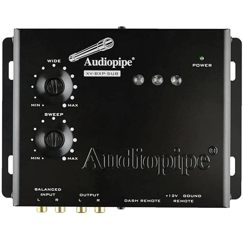 [Australia - AusPower] - AudioPipe XV-BXP-SUB 15V Car Audio System Digital Sound Equalizer Epicenter Enhancer Restoration Signal Processor Bass Booster w/ Remote Knob, Black 