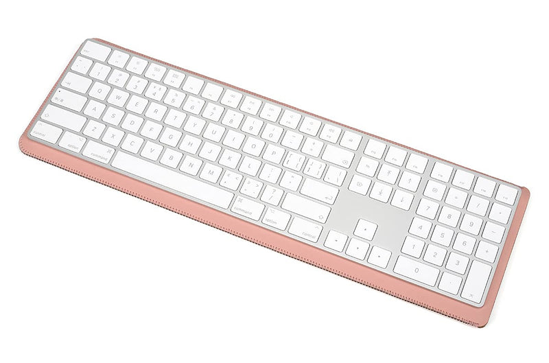 [Australia - AusPower] - CaseBuy PU Leather Keyboard Sleeve Compatible with Apple 2022 Mac Studio Magic & iMac M1 Chip Magic Keyboard with Numeric Keypad A2520 & A1843 MQ052LL Keyboard Protective Bag Cover Pouch, Pink 