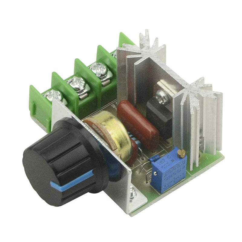 [Australia - AusPower] - XINGYHENG 5PCS AC 220V 2000W SCR High Power Electronic Voltage Regulator Module Adjustable Motor Speed Controller Regulation 25A Ultra Small LED dimmer with Speed Control Knob 