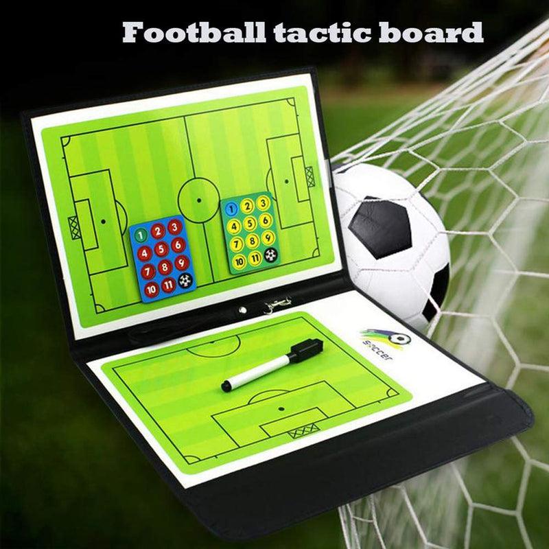 [Australia - AusPower] - Football Coaching Board Coaches Clipboard Tactical Magnetic Board Kit with Dry Erase, Marker Pen and Zipper Bag (Football Board) (Football Coaching Board) 