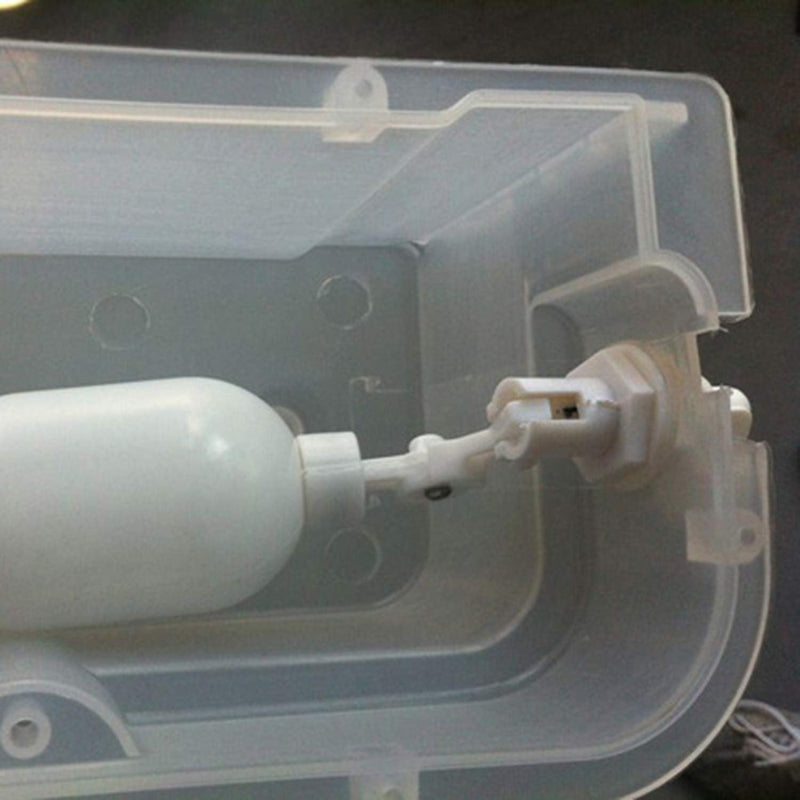 [Australia - AusPower] - Pxyelec 2pcs Water Filter Float Ball Valve with 1/4 inch Quick Connect Push in to Connect Tube Fittings, Adjustable Plastic Float Valve for Aquarium Water Purifiers Reverse Osmosis System ( White ) 