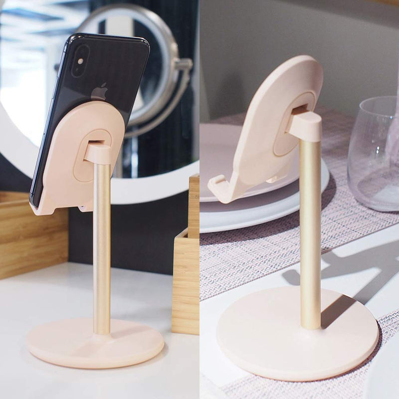 [Australia - AusPower] - Phone Stand for Desk,BRIGHT STONE Adjustable Tablet Stand Phone Holder for Desk, Compatible with 4"-12.9" Phones/Tablet /iPhone/iPad/Switch (Pink) Pink 