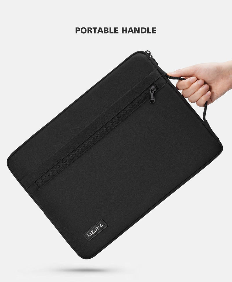 [Australia - AusPower] - KIZUNA Laptop Tablet Sleeve 10 Inch Water-Resistant Computer Case Hand Bag for 9.7"- 11" iPad Pro/10.2 iPad/10.9 iPad/10.5" Samsung Galaxy Tab/10.5" Surface Go 3/10.1" Lenovo Smart,Black 9.7-10.5 Inch / 11" iPad Pro 2020 Black 