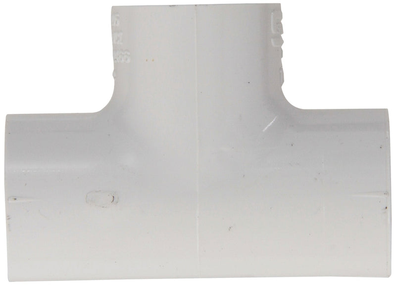 [Australia - AusPower] - Spears 401 Series PVC Pipe Fitting, Tee, Schedule 40, White, 1/2" Socket (Pack of 10) 0.5 Inch 