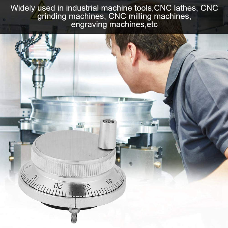 [Australia - AusPower] - 5V 4 Terminal CNC Eletronic Hand Wheel, 60mm Diameter Rotary Manual Pulse Generator Encoder for CNC System 