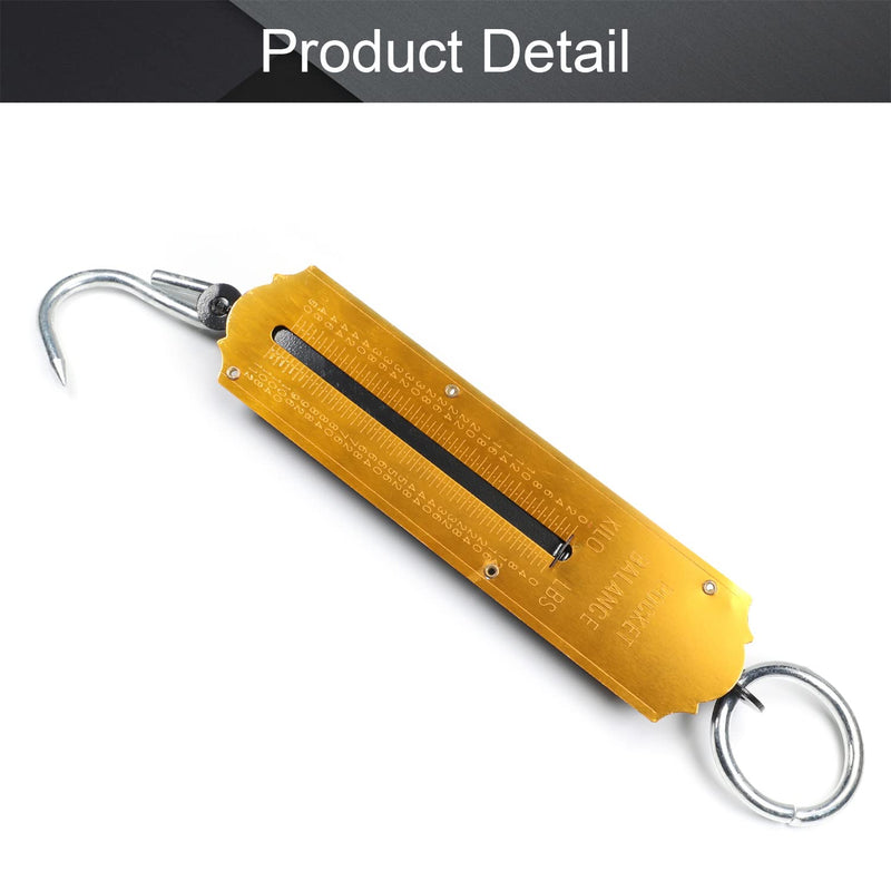 [Australia - AusPower] - Utoolmart Spring Balance Hanging Hook Handheld Metal Weighing Scale Kilo & LBS 50KG 50000g 