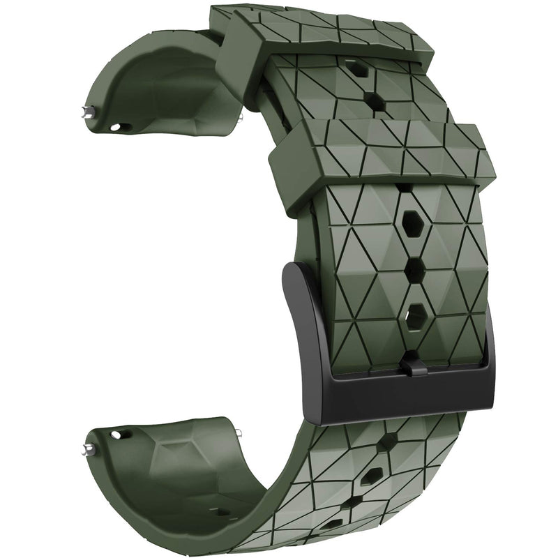 [Australia - AusPower] - NotoCity for Suunto 9 Spartan/Suunto 9 Titanium Band, Soft Silicone Replacement Strap Wristband for Suunto 9 Smart Watch GPS/Suunto Spartan Sport Wrist HR/Suunto 9 Titanium army green 