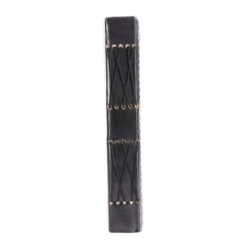 [Australia - AusPower] - Handmade Leather Double Dragon Journal/Writing Notebook Diary/Bound Daily Notepad for Men & Women Unlined Paper Medium, Writing pad Gift for Artist, Sketch (7 X 5, Black) 7 X 5 