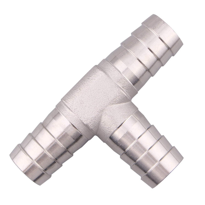 [Australia - AusPower] - DERPIPE Stainless Steel 1" Hose Barb, 3 Way Tee T Shape Union Barbed Splitter Fitting 1 Inch 