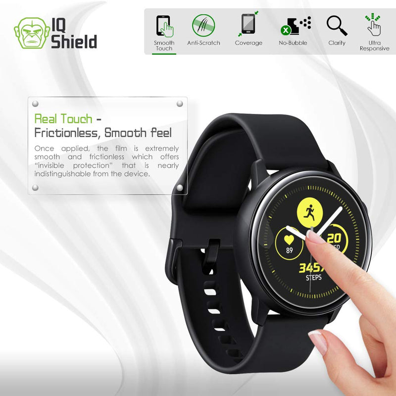 [Australia - AusPower] - IQ Shield Screen Protector Compatible with Samsung Galaxy Watch Active (Galaxy Watch Active2 40mm) (6-Pack) Anti-Bubble Clear Film 