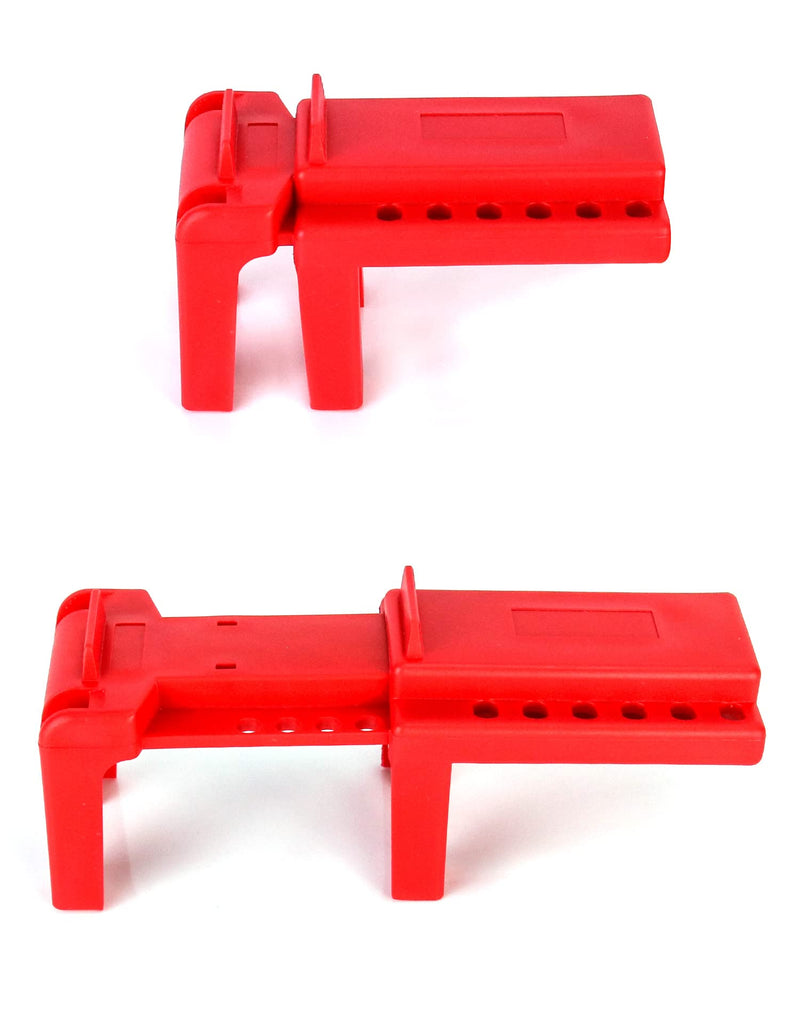 [Australia - AusPower] - QWORK Ball Valve Lockout, Safety Lock, 1/2" - 2-1/2" Diameter, Red 
