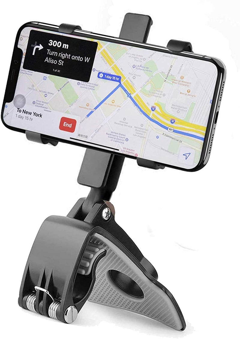 [Australia - AusPower] - Car Phone Mount,Cell Phone Holder for 360 Degree Rotation Dashboard Clip Mount Car Phone Stand Compatible for iPhone 11/ 12 Pro XS XR 8 Plus Samsung Galaxy S10 S9 LG and Any 4-7 Inches Smartphones 