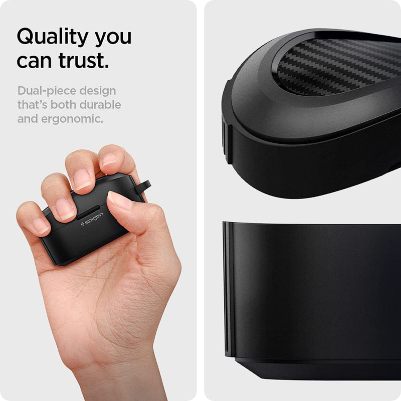 [Australia - AusPower] - Spigen Rugged Armor Designed for Sony WF-1000XM4 Case Cover (2021) - Matte Black 