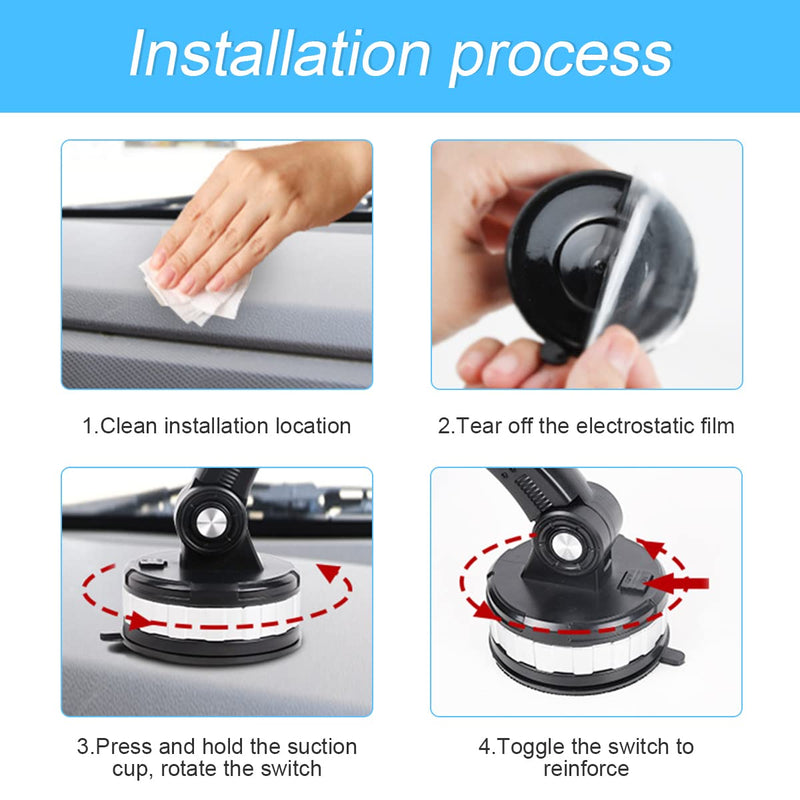 [Australia - AusPower] - Car Phone Mount, 360° Rotatable Upgraded Phone Holder with Suction Cup for Dashboard, Windshield, Universal for iPhone 13/12 Pro, Pro Max, XS, XR, Samsung, Andriod, More Devices,Car Accessories 