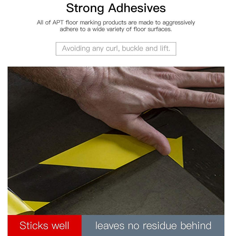 [Australia - AusPower] - APT, Multi Color Marking Tape, Premium Safety Marking and Dance Floor Splicing Tape, 6 mil Thick (1 Roll, Black) 1 Roll 