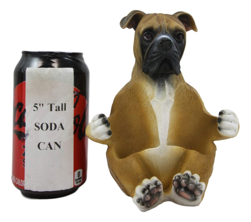 [Australia - AusPower] - Ebros Gift Realistic Fawn Boxer Puppy Dog Hugging Glass Salt Pepper Shakers Holder Decorative Statue 6.25"High Resin Dogs Boxers Memorial Pets Pet Pal Animal Home Kitchen Spice Organizer Figurine 