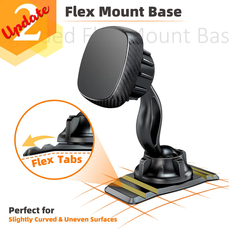[Australia - AusPower] - eSamcore Phone Holder for Car - Magnetic Car Phone Mount for Vehicle Dashboard, [Double 360 Adjustable Stand] Cell Phone Automobile Cradles with Strong Magnets for iPhone Samsung Galaxy Mobile Phone 