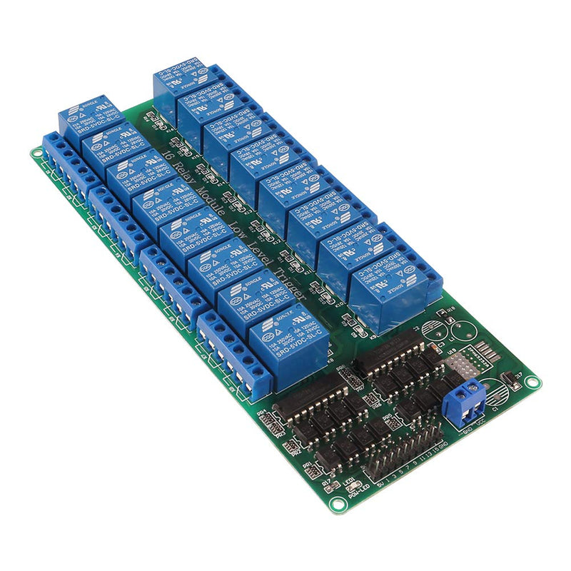 [Australia - AusPower] - ACEIRMC 5V 16-Channel Relay Interface Board Module Optocoupler LED LM2576 Power for Arduino DIY Kit PiC ARM AVR 