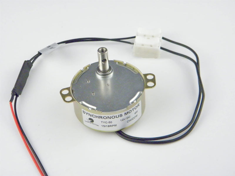 [Australia - AusPower] - CHANCS DC Turntable Motor, Synchronous Geared Motor TYC-50 12V DC 15/18RPM 4W Low Speed CW/CCW Direction for Hand-Made, School Project, Model or Guide Motor 15/18RPM CW/CCW 