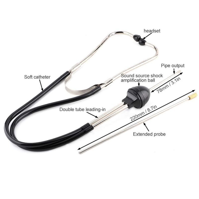 [Australia - AusPower] - Engine Stethoscope, Auto Mechanics Mechanical Internal Detector Engine Hearing Tool 