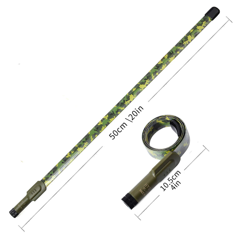 [Australia - AusPower] - HYS 771Q 20inch Portable Tactical Antenna SMA-Male for TYT MD-UV380 MD-380 TH-UV3R TH-UV8000E YAESU VX-6R WOUXUN Kenwood 2-Way Radio HT Scanner (Camouflage) 