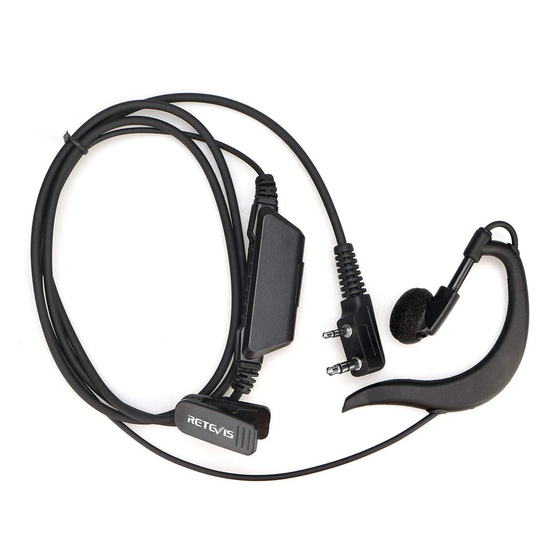 [Australia - AusPower] - Retevis RT18 Walkie Talkie Earpiece Two Way Radio Headset with Microphone Police Security Earpiece for Retevis RT18 RT22 RT21 H-777 Baofeng 888S UV-5R Arcshell AR-6 Radios (5 Pack) 