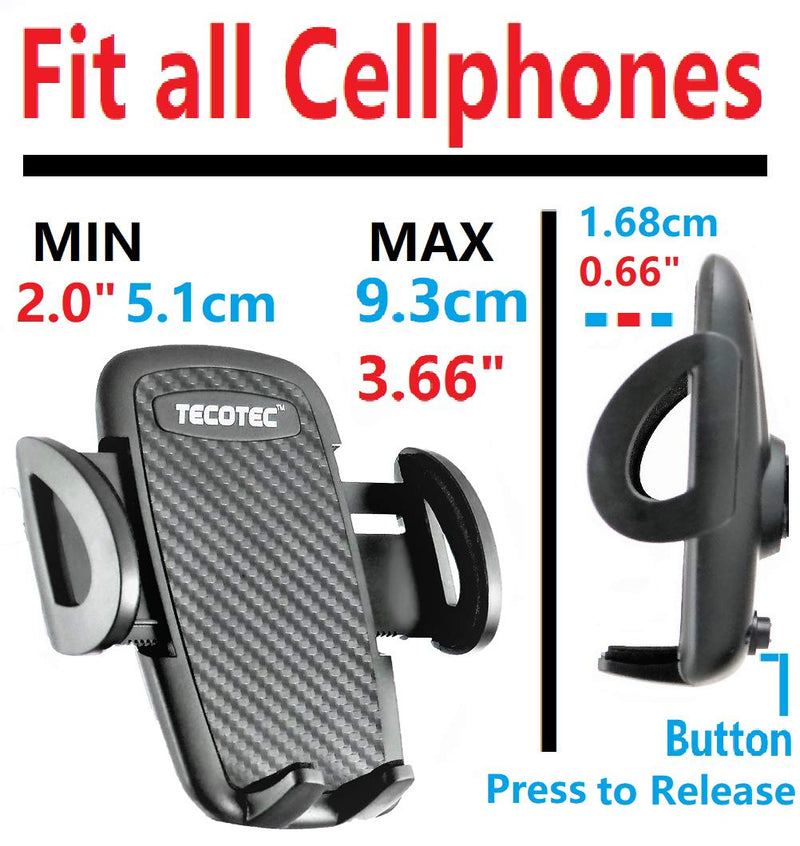 [Australia - AusPower] - TECOTEC Cup Holder Phone Holder, Flexible Gooseneck Car Phone Cup Holder Mount for Automobile cupholder for All Cellphones Cradle 