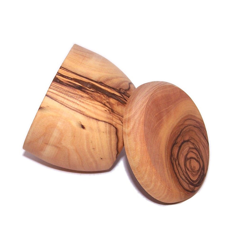 [Australia - AusPower] - Handcrafted olive wood Salt/Sugar keeper (3" in diameter) - Asfour Outlet Trademark 