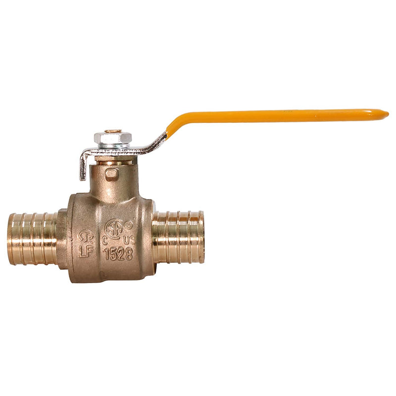 [Australia - AusPower] - MIDLINE VALVE 800Q056 Full Port PEX Ball Valve 3/4 Inch Forged Brass Lead Free, 3/4 3/4 in. 