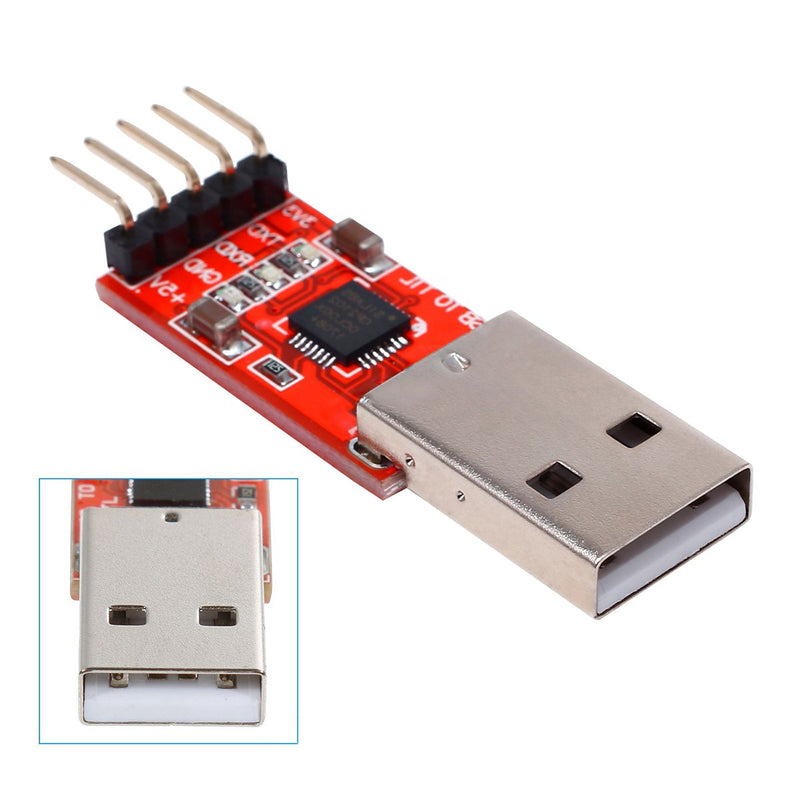 [Australia - AusPower] - IZOKEE CP2102 Module USB to TTL 5PIN Serial Converter Adapter Module Downloader for UART STC 3.3V and 5V with Jumper Wires 