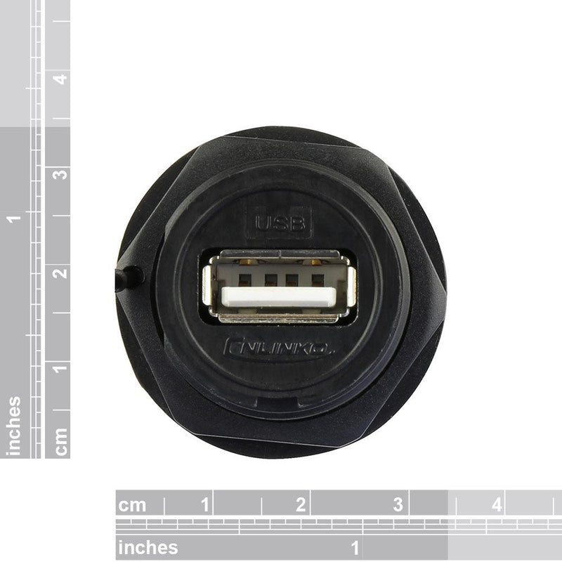 [Australia - AusPower] - USB A Type IP68 Rated Weatherproof Connector - Panel Mount 