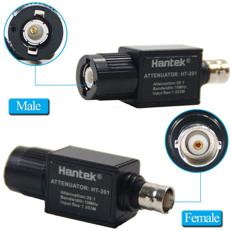[Australia - AusPower] - Hantek 20:1 Passive Attenuator for Pico 300v Max 10Mhz Passive Oscilloscope Signal Attenuator for Automotive Diagnostics Use,HT201 